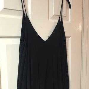 Black flowy tank from local boutique
